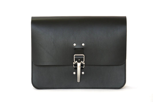 Front Of Black Messenger Bag - Rugged Minimalist