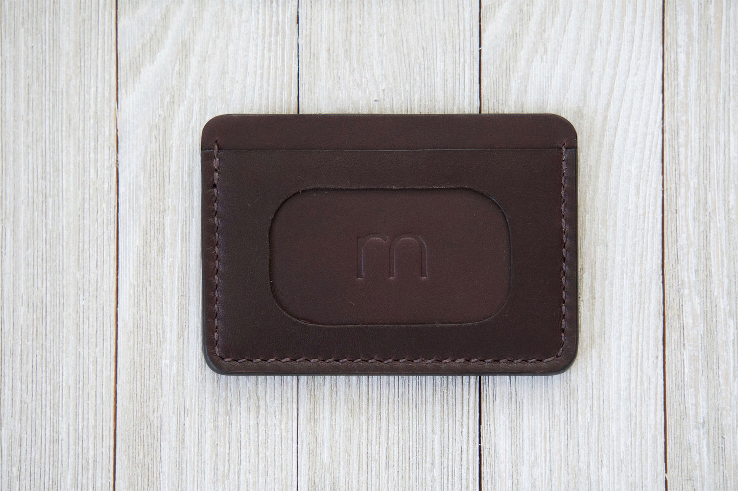 Chocolate Front Pocket ID Wallet Back - Rugged Minimalist