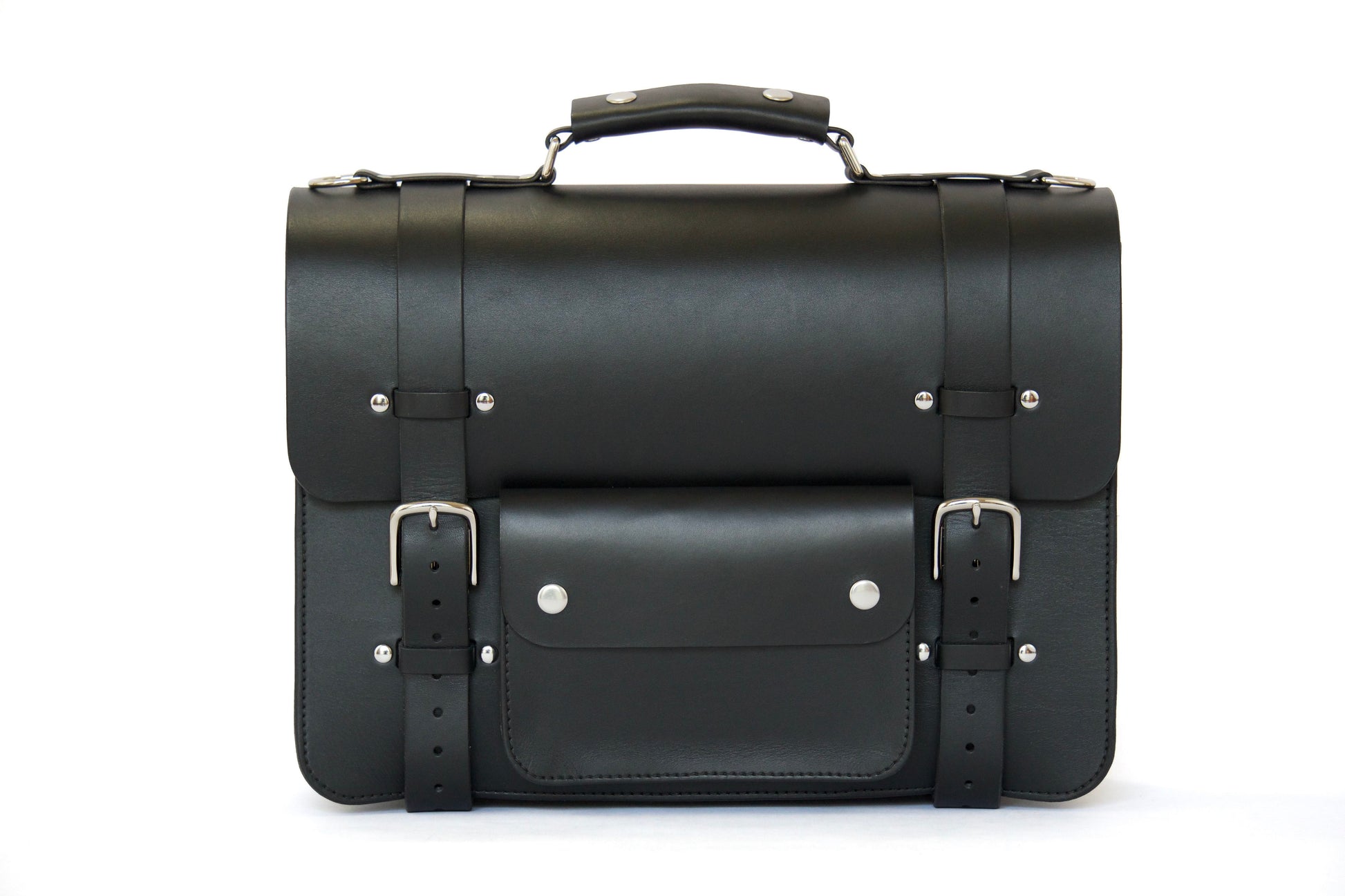 Small Rectangular Briefcases Briefcase In Black – Rugged Minimalist