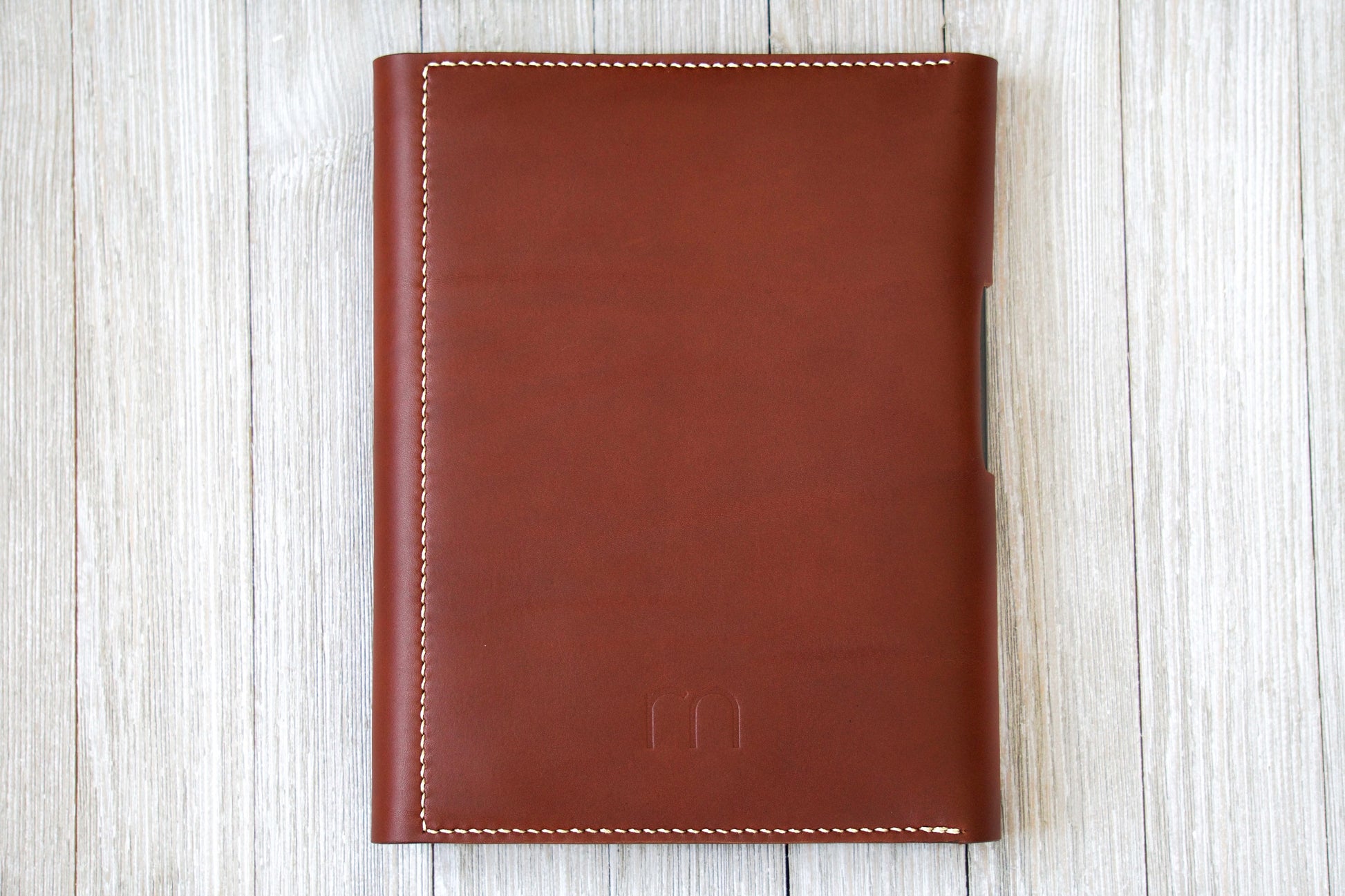 English Tan Bullet Journal Cover Back - Rugged Minimalist