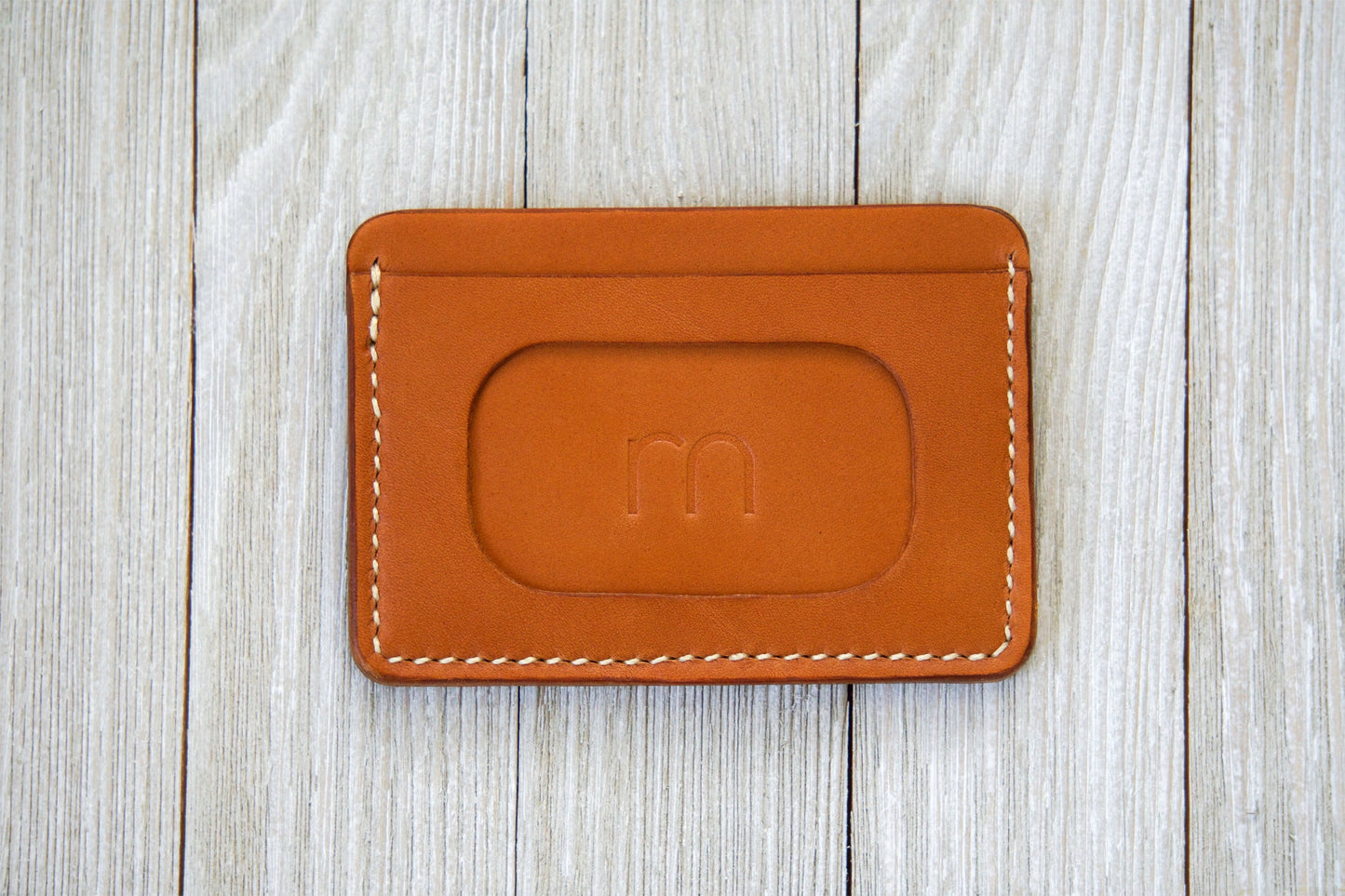 Tan Front Pocket ID Wallet Back - Rugged Minimalist