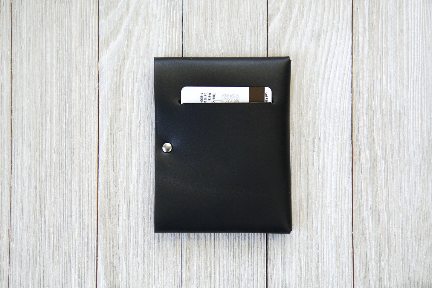 Black Front Pocket Minimalist Wallet Back - Rugged Minimalist