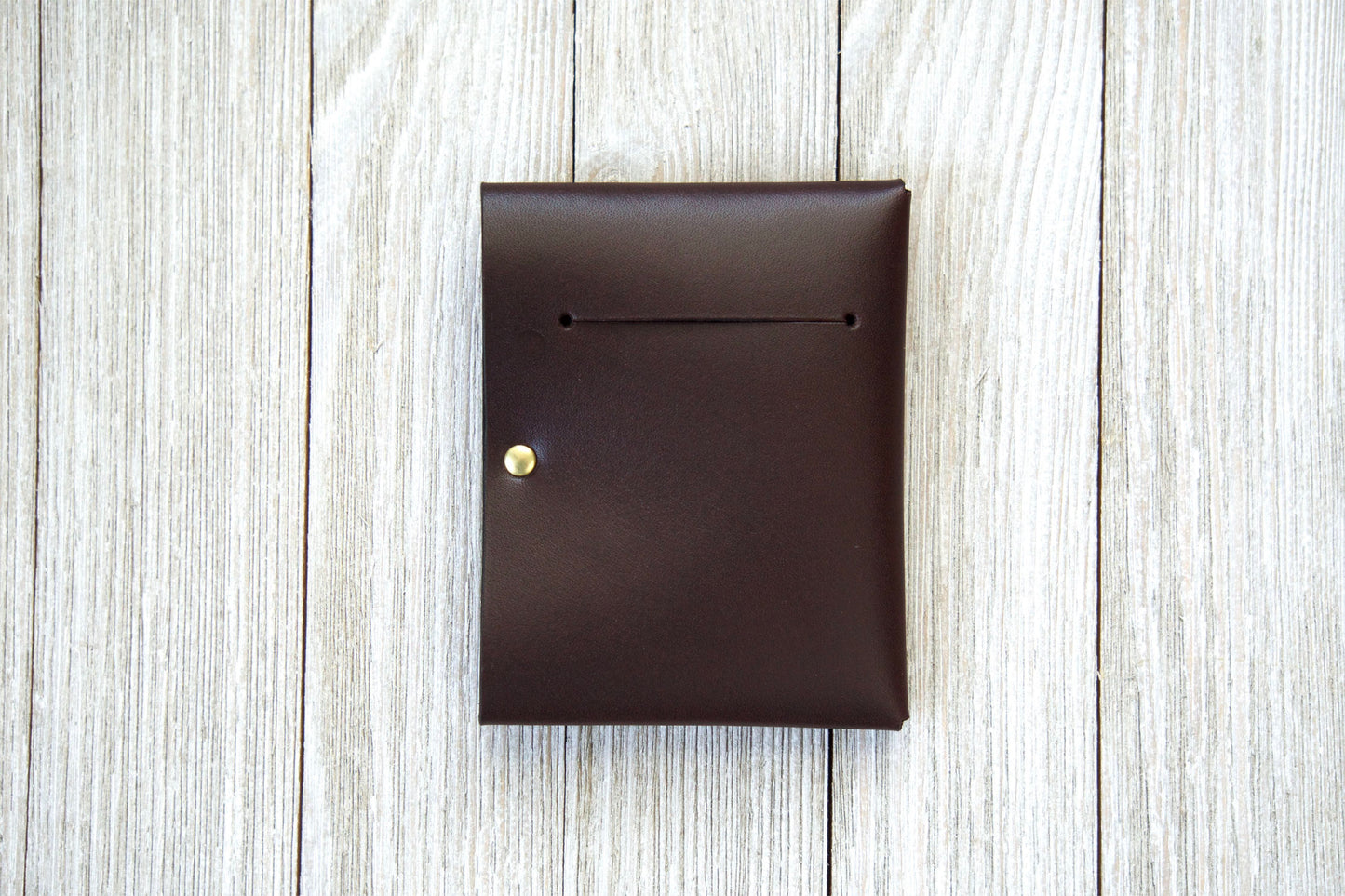 Chocolate Front Pocket Minimalist Wallet Back 2 - Rugged Minimalist