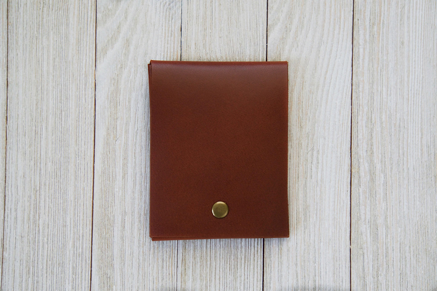 English Tan Front Pocket Minimalist Wallet Front - Rugged Minimalist