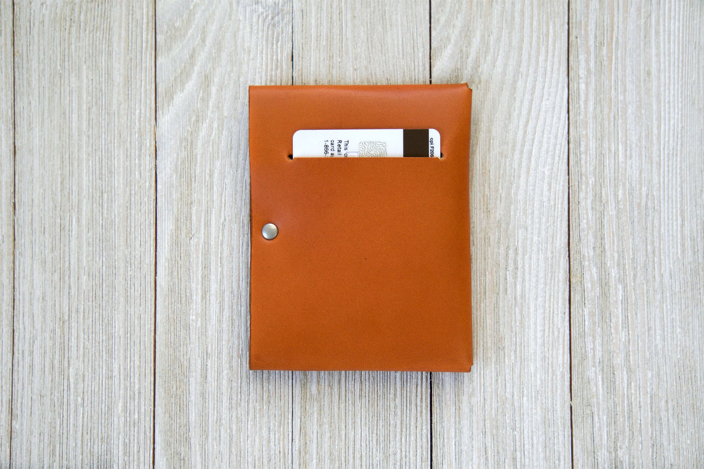 Tan Front Pocket Minimalist Wallet Back - Rugged Minimalist